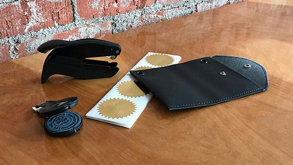 Corporate embossing seal